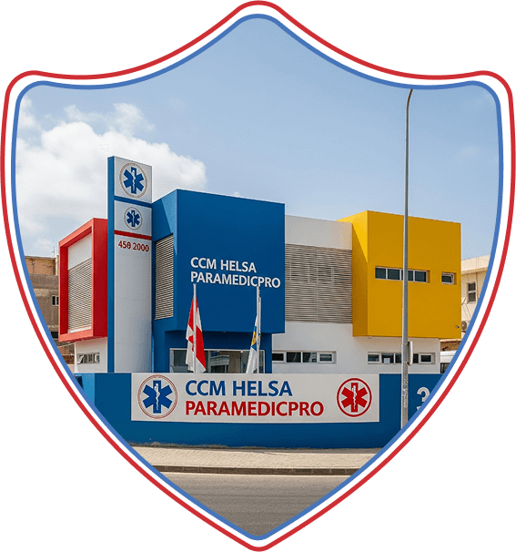 Paramédica ajudando